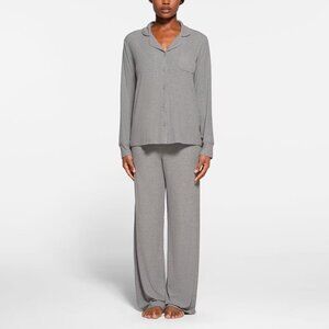 SKIMS Women's Soft Lounge Sleep Set Size M In Heather Grey